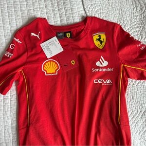 NWT Scuderia Ferrari Women’s Red Racing Tee